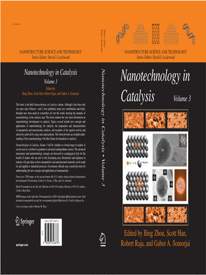 cover image of Nanotechnology in Catalysis 3